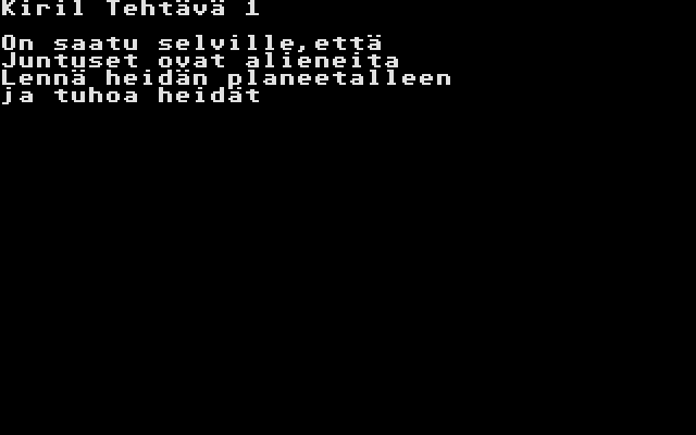 Pöljän Taistelu II atari screenshot
